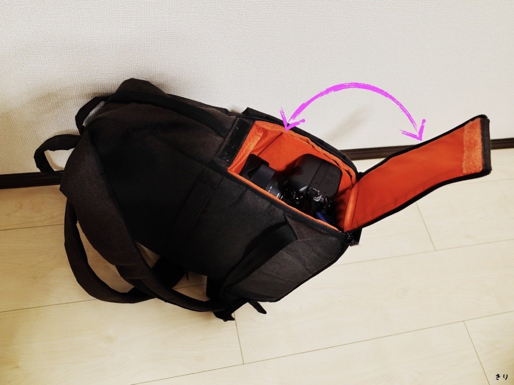 offtocoのカメラの出し入れの様子